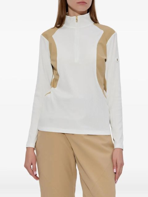 BOGNER Benja zip ribbed sweater - White - zdjęcie produktu nr 2