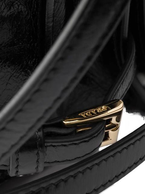 Prada mini leather shoulder bag - Black