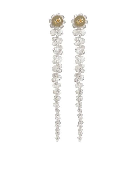 Simone Rocha crystal-embellished earrings - Grey - zdjęcie produktu nr 2