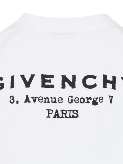 Givenchy logo-print cropped long-sleeve t-shirt - White - zdjęcie produktu nr 2