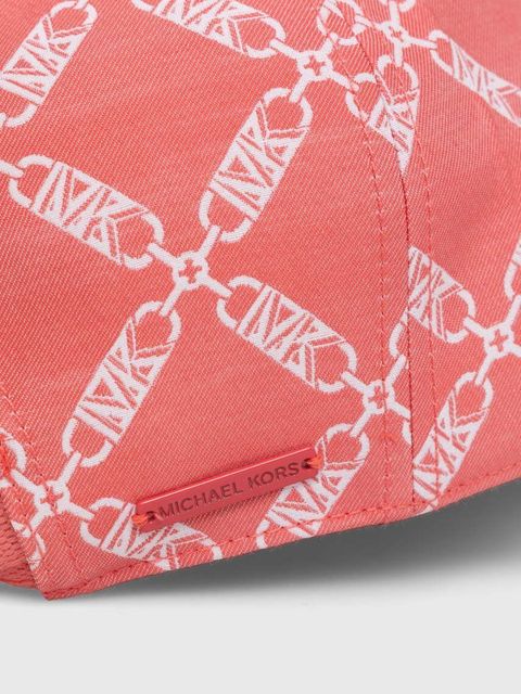MICHAEL Michael Kors czapka z daszkiem kolor różowy wzorzysta
