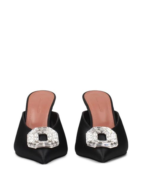 Amina Muaddi Begum crystal-embellished mules - Black
