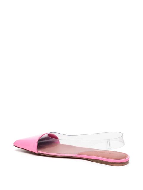 Amina Muaddi Ane slingback ballerina shoes - Pink