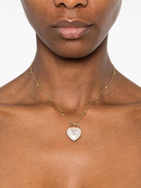 Swarovski heart-pendant necklace - Gold