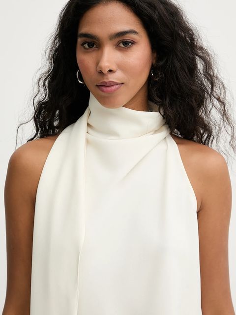 Marella bluzka MLTDALMATA damska kolor beżowy gładka 2613161023200