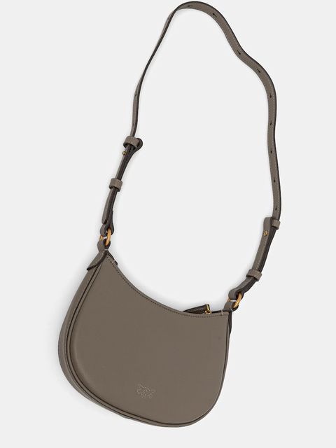 Pinko torebka skórzana kolor szary 103538 A0F1