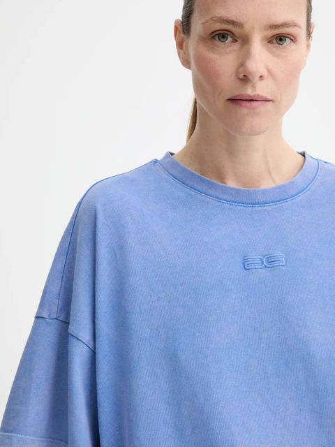 Gestuz t-shirt bawełniany damski kolor niebieski 10909249