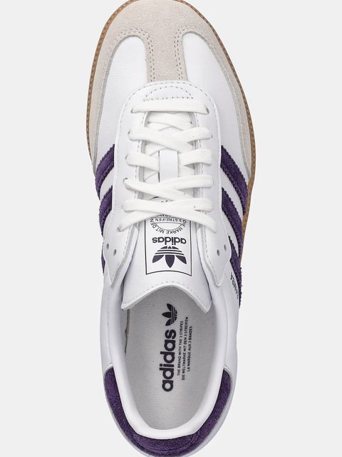 adidas Originals sneakersy skórzane Samba OG damskie kolor biały JS1392