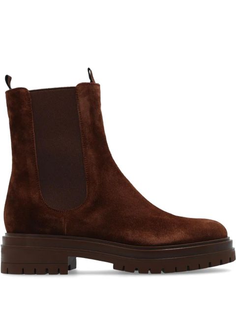 Gianvito Rossi Chester elasticated-panels boots - Brown - zdjęcie produktu nr 1