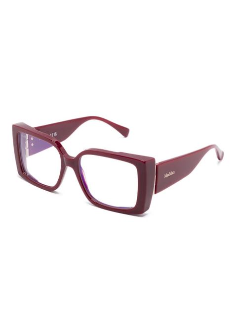 Max Mara Eyewear square-frame glasses - Red - zdjęcie produktu nr 2