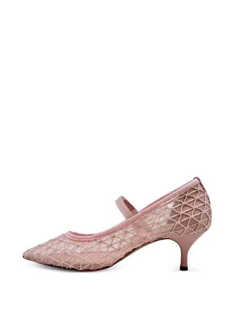 Casadei Julia Avenue logo-detail heeled pumps - Pink - zdjęcie produktu nr 2