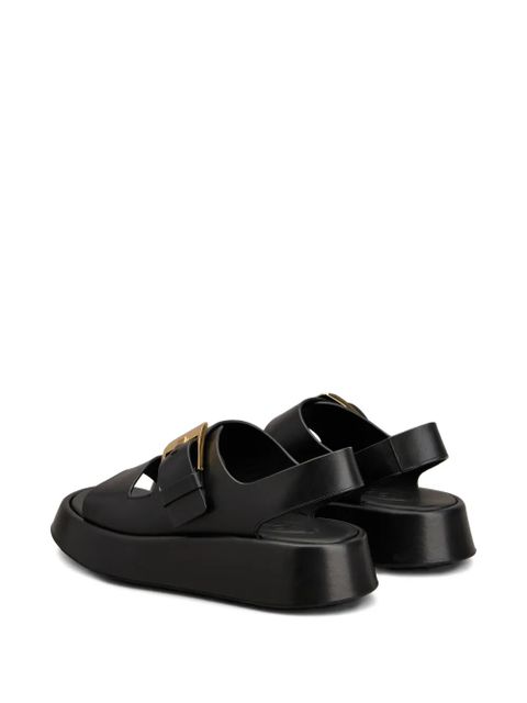 Tod's buckle-strap sandals - Black - zdjęcie produktu nr 2