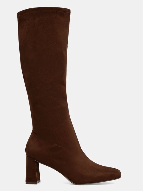 Steve Madden kozaki Holly damskie kolor brązowy na słupku 11003501 - zdjęcie produktu nr 2