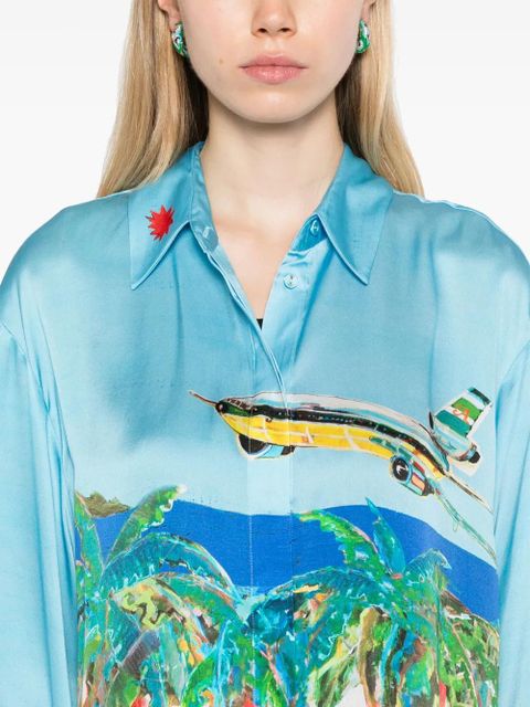 ALEMAIS x Adam Lester All Aboard shirt - Blue