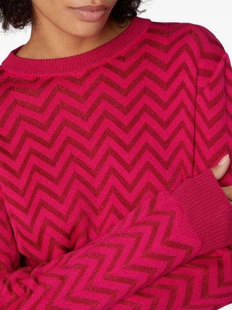 Missoni chevron crew-neck sweater - Pink - zdjęcie produktu nr 2