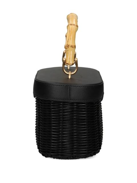 Cult Gaia bamboo-handle tote bag - Black