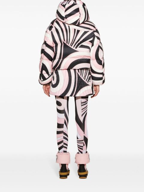 PUCCI Iride-print puffer jacket - Black