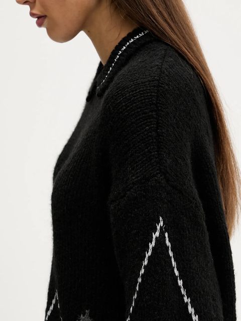 Tommy Jeans sweter z domieszką alpaki damski kolor czarny DW0DW22559