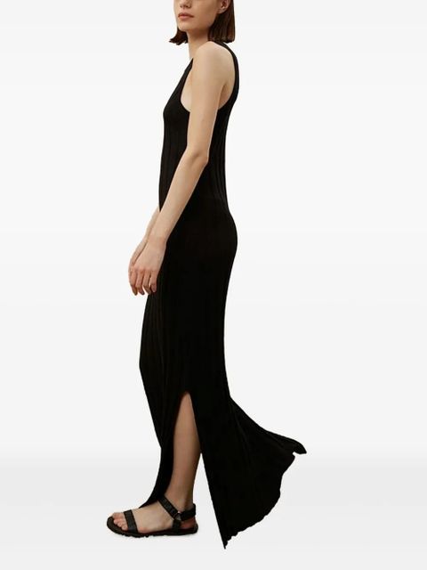 LouLou de Saison ribbed sleeveless maxi day dress - Black