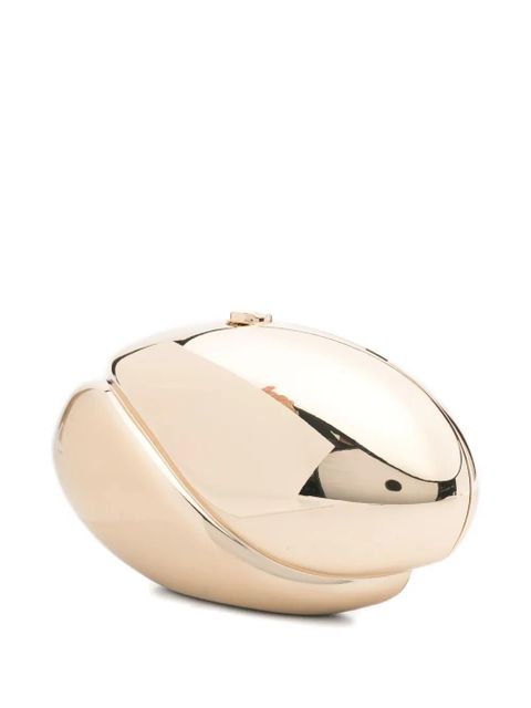 Simkhai Ameera metallic-effect oval clutch - Gold - zdjęcie produktu nr 2