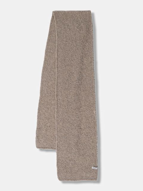 Marc O'Polo szalik z dodatkiem wełny damski kolor beżowy melanżowy 510608702129 - zdjęcie produktu nr 1