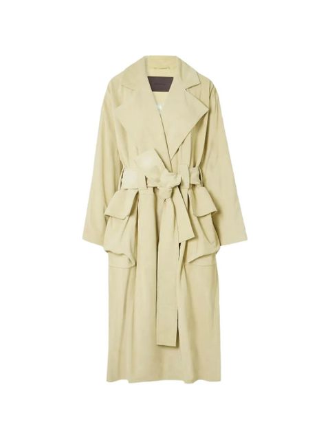 16Arlington Cinzia suede trench coat - Yellow - zdjęcie produktu nr 1