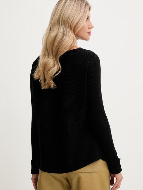 United Colors of Benetton sweter z dodatkiem wełny damski kolor czarny 1Y6SD10CH