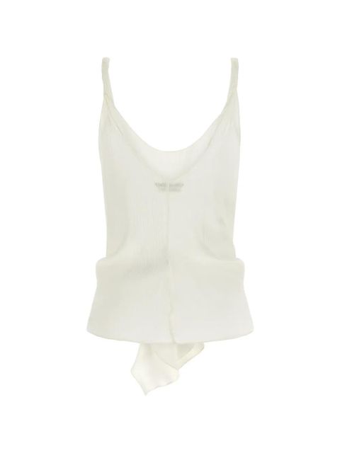 JW Anderson crinkled knot-detail blouse - Neutrals - zdjęcie produktu nr 2