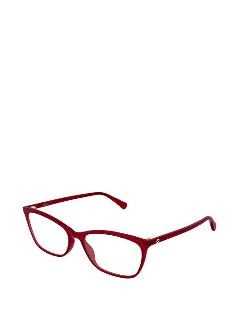 Gucci Eyewear square-frame glasses - Red - zdjęcie produktu nr 2
