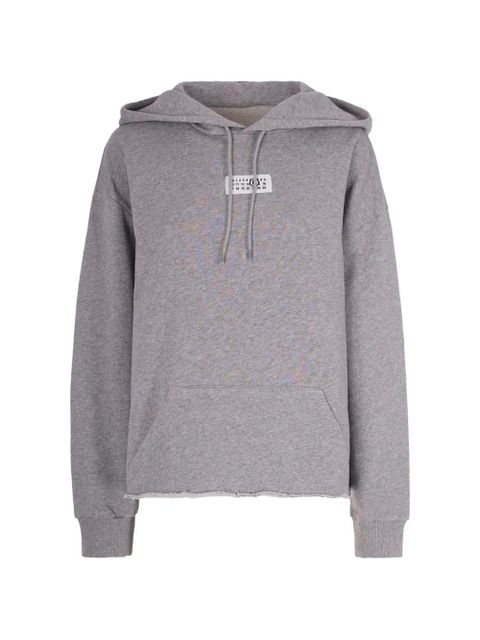 MM6 Maison Margiela Numbers-patch hoodie - Grey - zdjęcie produktu nr 1
