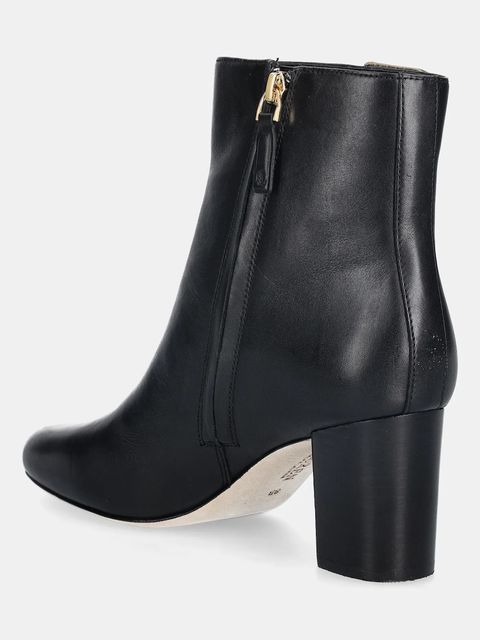 Lauren Ralph Lauren botki skórzane Kenndi Bt Hl damskie kolor czarny na słupku 802980065001 - zdjęcie produktu nr 2