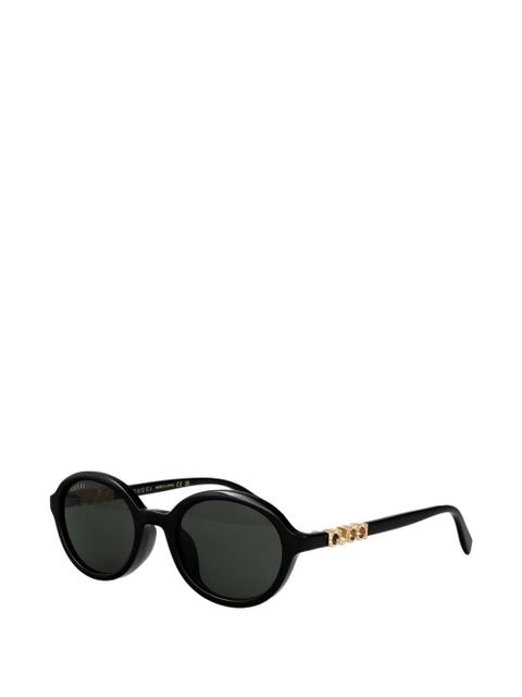 Gucci Eyewear oval logo sunglasses - Black - zdjęcie produktu nr 2