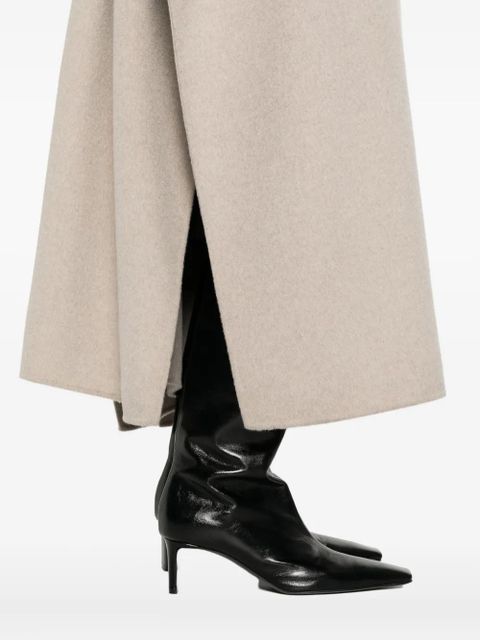 Nanushka wool-silk belted coat - Neutrals