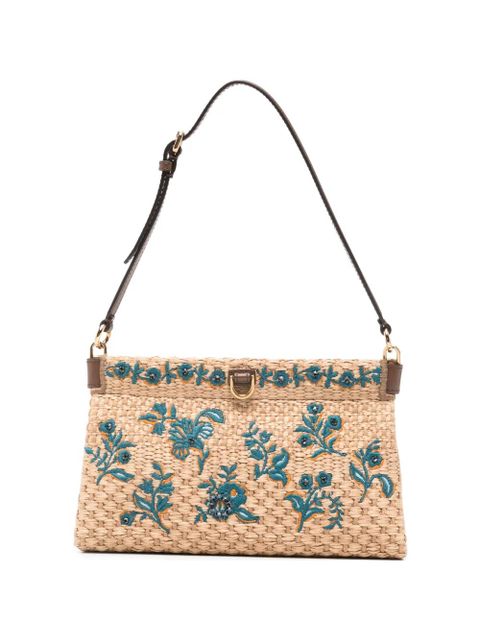 ETRO floral-embroidered clutch bag - Neutrals - zdjęcie produktu nr 1