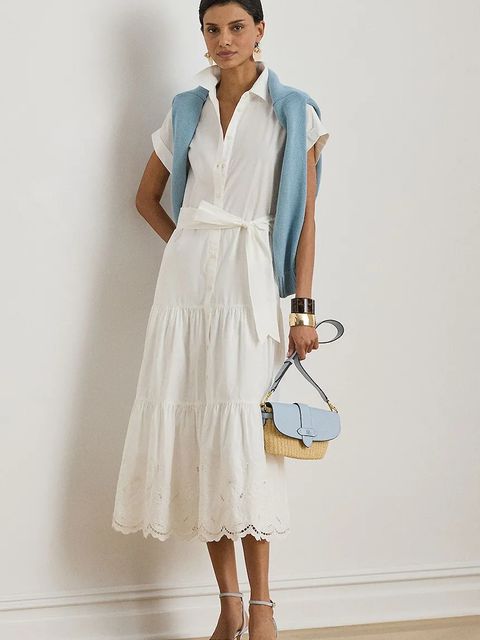 Lauren Ralph Lauren sukienka koszulowa bawełniana - zdjęcie produktu nr 1