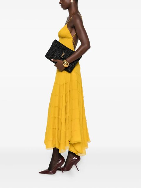 Saint Laurent logo-plaque clutch bag - Black - zdjęcie produktu nr 2