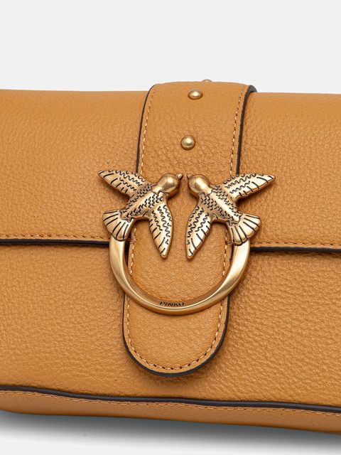 Pinko torebka skórzana kolor pomarańczowy 104340 A2OX