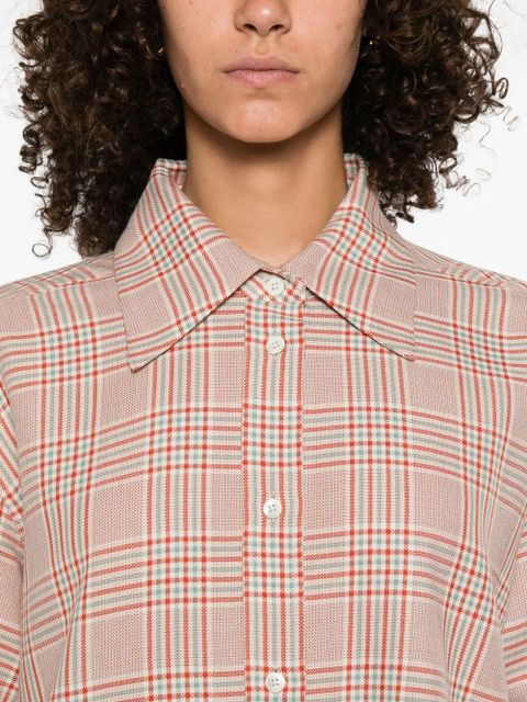 Jil Sander checked-pattern button-down shirt - Neutrals