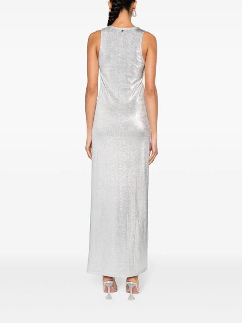 Rabanne metallic-finish sleeveless dress - Silver