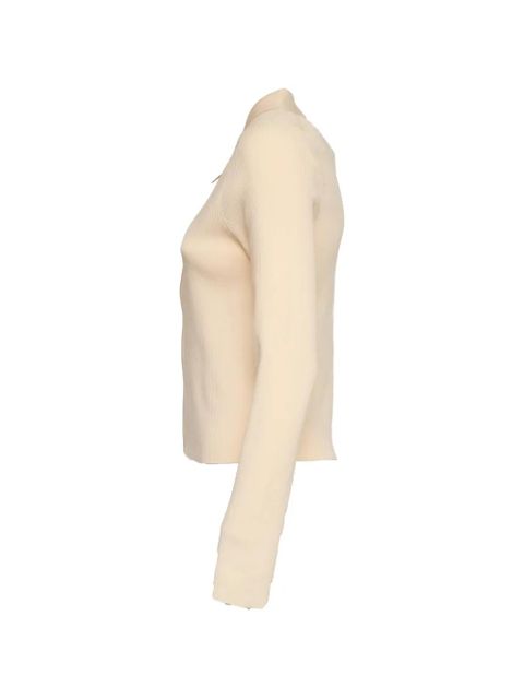 Victoria Beckham zipped polo top - Neutrals