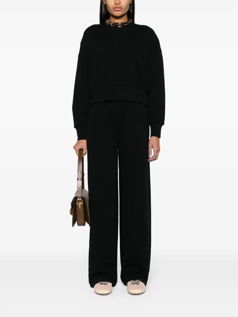 Gucci interlocking-G zipped cropped sweatshirt - Black