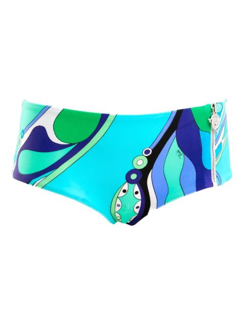 PUCCI orchidee-print bikini bottoms - Blue - zdjęcie produktu nr 1