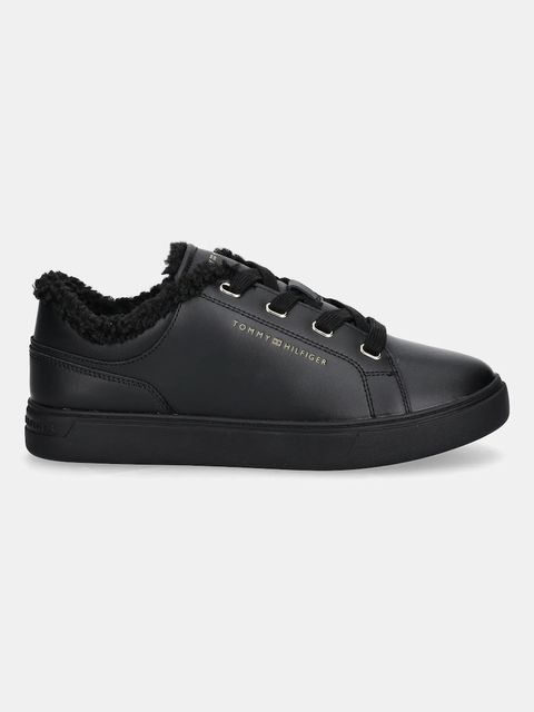 Tommy Hilfiger sneakersy skórzane CASUAL CUPSOLE SNEAKER WL damskie kolor czarny FW0FW08824 - zdjęcie produktu nr 2