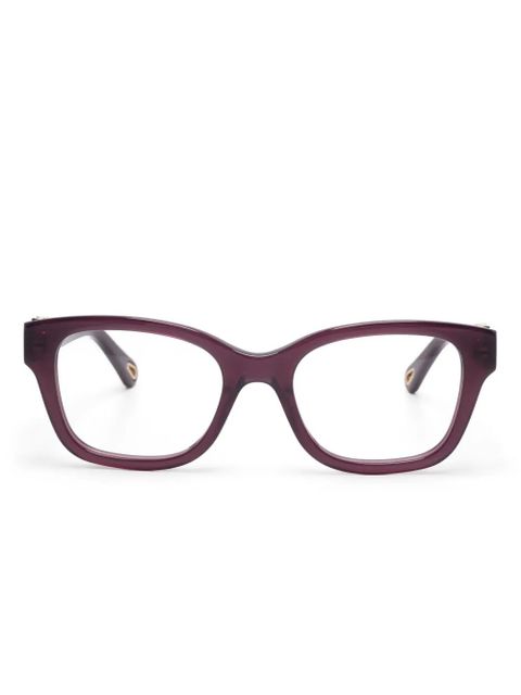 Chloé Eyewear square-frame glasses - Purple - zdjęcie produktu nr 1