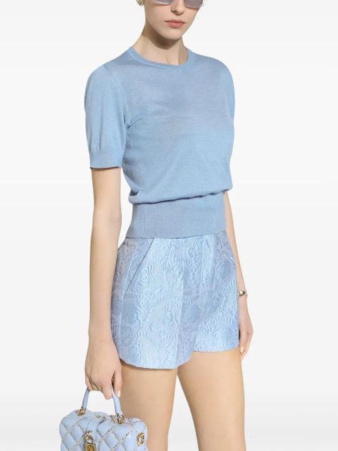 Dolce & Gabbana DNA jacquard tailored shorts - Blue