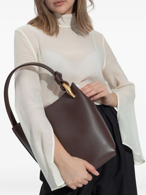 JW Anderson leather shoulder bag - Brown