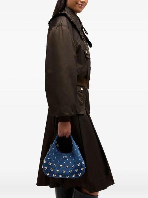 GANNI heart-stud tote bag - Blue - zdjęcie produktu nr 2