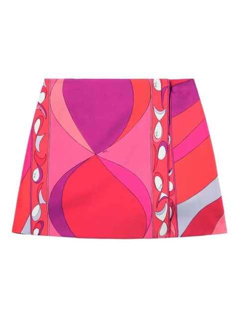 PUCCI graphic-print mini skirt - Red - zdjęcie produktu nr 1