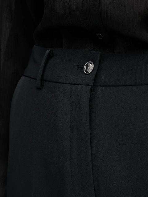 Guess spodnie NEW CARLA damskie kolor czarny proste high waist W5YB00 WH9Y2