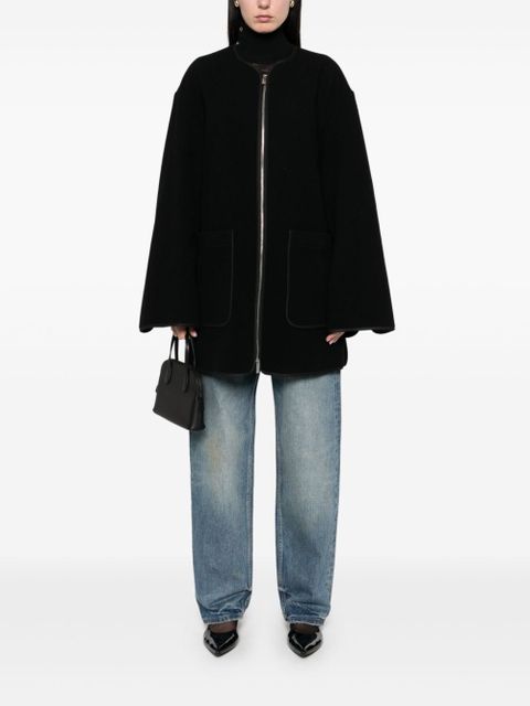 TOTEME felted coat - Black - zdjęcie produktu nr 2